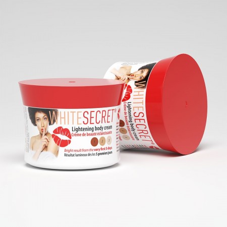 White Secret Crème Corps 320 ml – pot ouvert