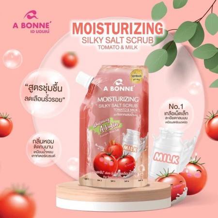A Bonne Moisturizing Silky Salt Scrub Tomate & Lait 350 g
