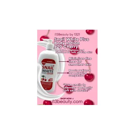 Snail White Lait Corps Cherry Alpha-Arbutine SPF 60 500 ml (vue 3)
