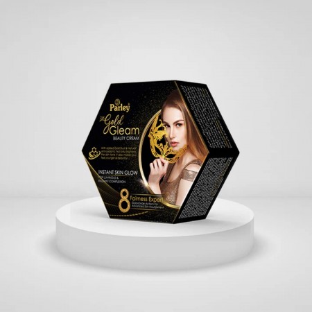Parley 24K Gold Gleam Crème visage 30 g – boîte hexagonale sur présentoir