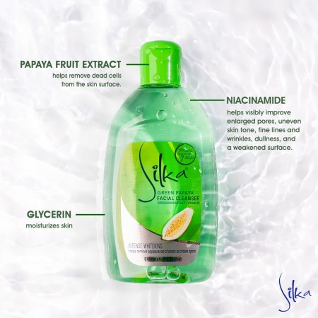 Silka Lotion Nettoyante Visage Papaye Verte 150 ml (vue 2)