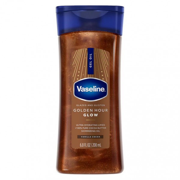 Vaseline Golden Hour Glow – Huile Gel Scintillante Corps 200 ml