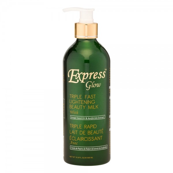 Express Glow – Lait Éclaircissant Triple Rapide 500 ml