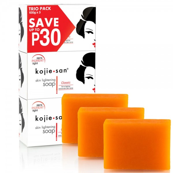Kojie San – Savon Éclaircissant à l'Acide Kojique 3 × 100 g