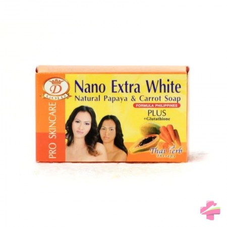 Nano Extra White – Savon Papaye & Carotte – emballage