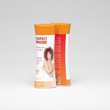 Perfect Glow – Lait de Beauté à la Carotte 300 ml – deux flacons vue de face