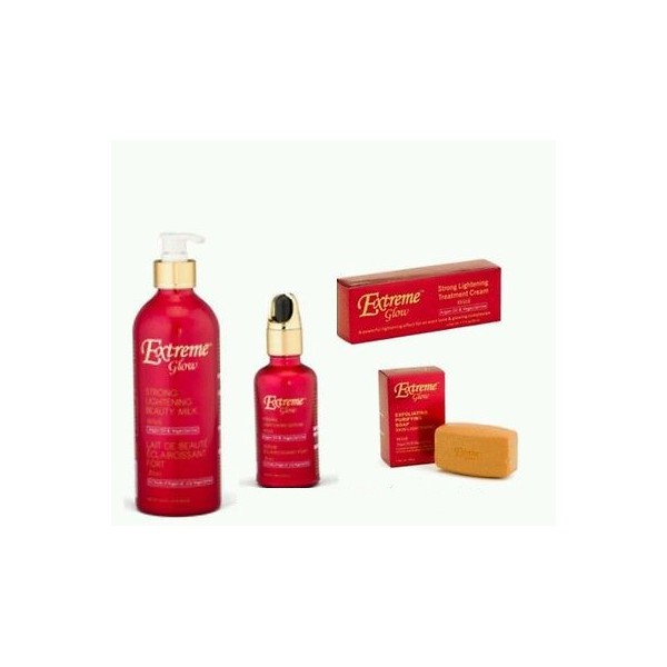 Extreme Glow – Kit Éclaircissant Intense 4 Produits