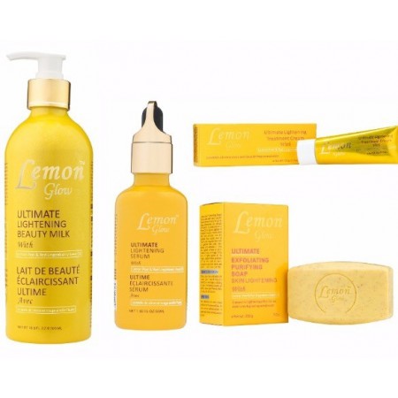 Lemon Glow Kit Éclaircissant Ultime 4 Produits – les 4 produits du kit