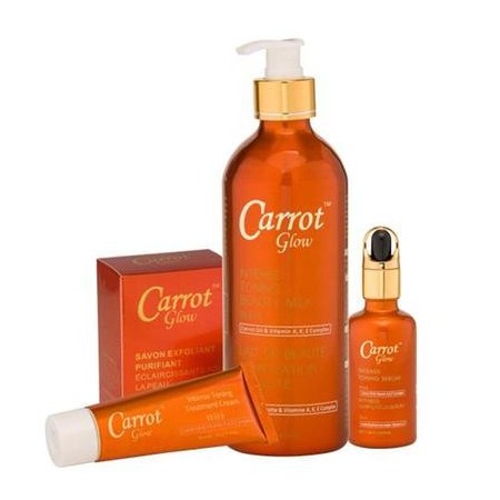 Carrot Glow Kit Tonifiant 4 Produits – les 4 produits du kit