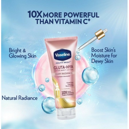 Vaseline Healthy Bright Gluta-Hya Serum Burst Lotion Dewey Radiance