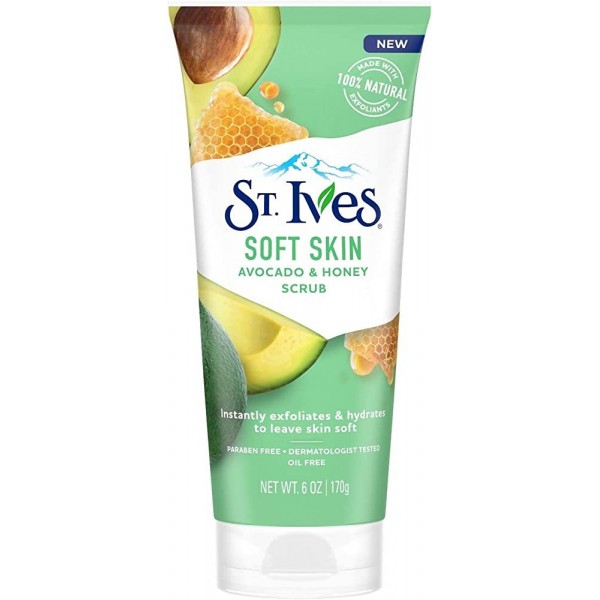 ST IVES GOMMAGE EXFOLIANT POUR LE VISAGE AVOCATS ET MIEL