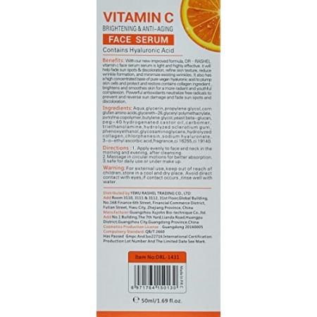 Dr. Rashel Sérum Visage Vitamine C & Acide Hyaluronique 50 ml (vue 3)